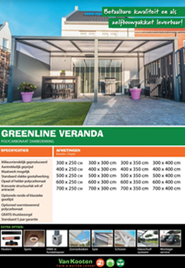 Greenline Veranda polycarbonaatdak