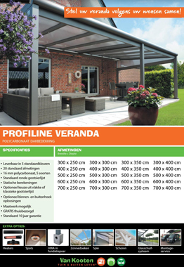 Profiline Veranda Polycarbonaatdak