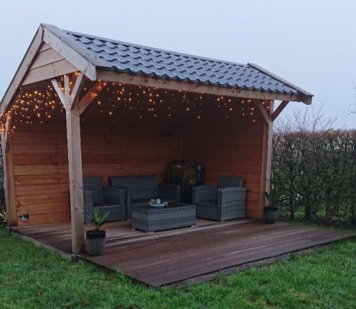 Maatwerk douglas kapschuur 400 x 250 cm - Sexbierum