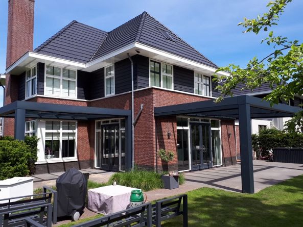 Aluminium veranda Highline Cube 700x387,5 cm en 481x377,5 cm - Aerdenhout