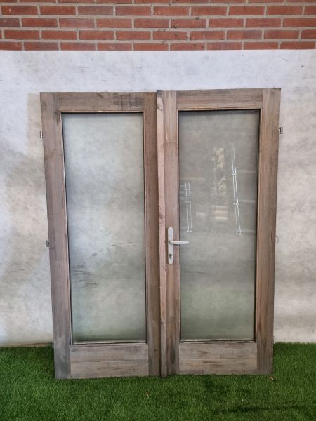 Dubbele houten deur – dubbel glas (188,5 x 146,5 cm) - SALE25117 Dubbele houten deur – dubbel glas (188,5 x 146,5 cm) - SALE25117