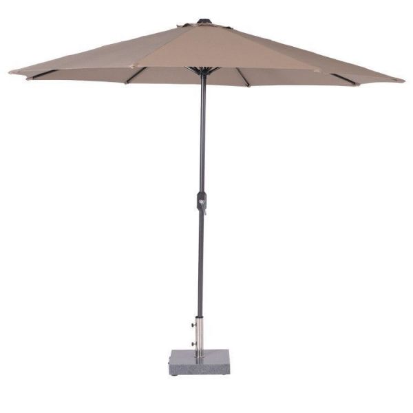 Lotus parasol Ø300 cm carbon black - taupe