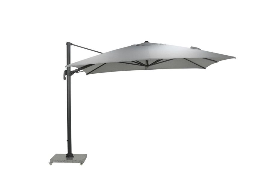 Garden Impressions Hawaii Big Pole II zweefparasol 350x350 cm carbon black/ royal grey Garden Impressions Hawaii Big Pole II zweefparasol 350x350 cm carbon black/ royal grey