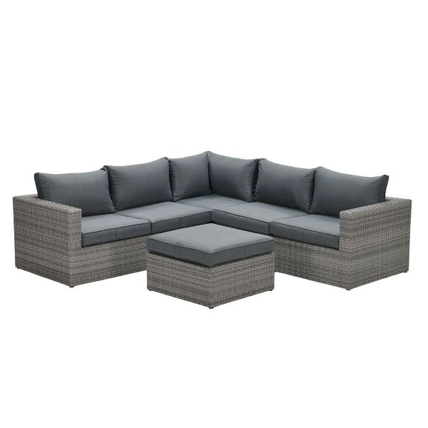 Orangebird loungeset - 4-delig - organic grey - reflex black Orangebird loungeset - 4-delig - organic grey - reflex black