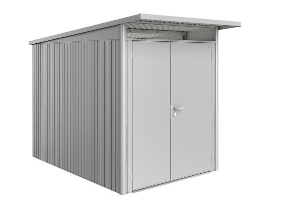 Biohort AvantGarde A3 metalen berging 180x260x218 cm zilver met dubbele deur Biohort AvantGarde A3 metalen berging 180x260x218 cm zilver met dubbele deur