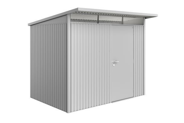 Biohort AvantGarde A5 metalen berging 260x180x218 cm zilver met enkele deur Biohort AvantGarde A5 metalen berging 260x180x218 cm zilver met enkele deur
