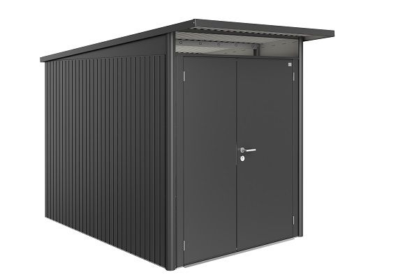 Biohort AvantGarde A3 metalen berging 180x260x218 cm donkergrijs met dubbele deur Biohort AvantGarde A3 metalen berging 180x260x218 cm donkergrijs met dubbele deur
