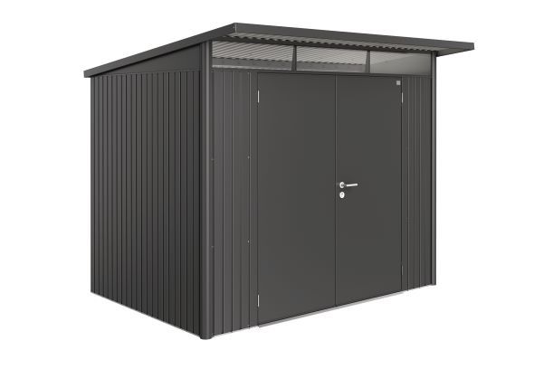 Biohort AvantGarde A5 metalen berging 260x180x218 cm donkergrijs met dubbele deur Biohort AvantGarde A5 metalen berging 260x180x218 cm donkergrijs met dubbele deur