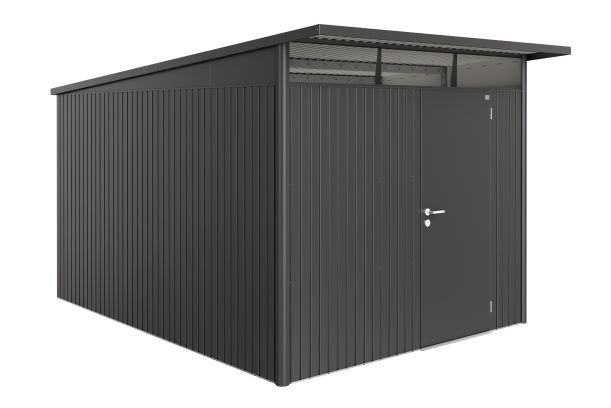 Biohort AvantGarde A8 metalen berging 260x340x222 cm met enkele deur Biohort AvantGarde A8 metalen berging 260x340x222 cm met enkele deur
