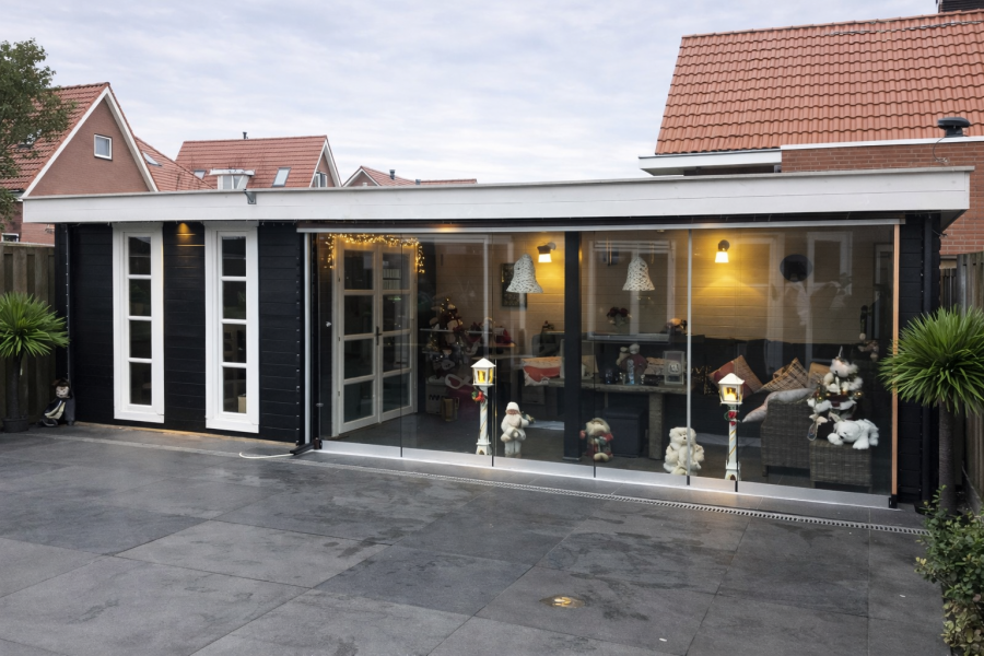 Glasschuifsysteem Profiline R5 (5-spoor) type G - Rhoon