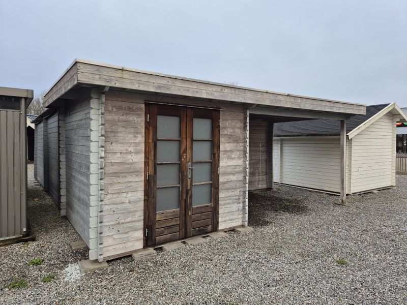 Woodpro blokhut 655,6x310 cm - geïmpregneerd - incl. EPDM - Wommelgem Woodpro blokhut 655,6x310 cm - geïmpregneerd - incl. EPDM - Wommelgem