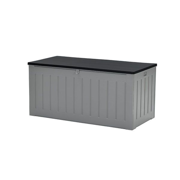 Primo kussenbox - 830L - 160x78 cm - kunststof - dark grey - black Primo kussenbox - 830L - 160x78 cm - kunststof - dark grey - black