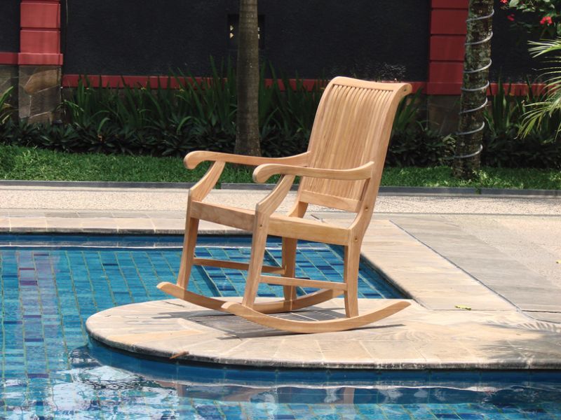 Teak schommelstoel relax Teak schommelstoel relax