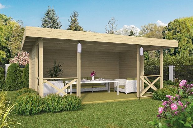 Blokhut prieel Konstantin 500x350 cm Blokhut prieel Konstantin 500x350 cm