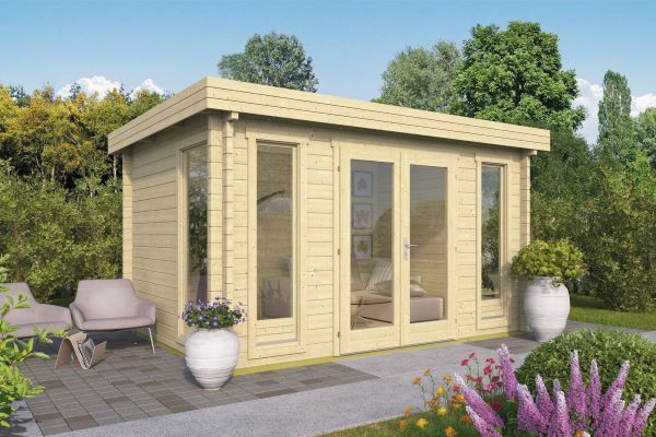 Tuindeco Blokhut Victoria 410x300 cm 58 mm groen geïmpregneerd