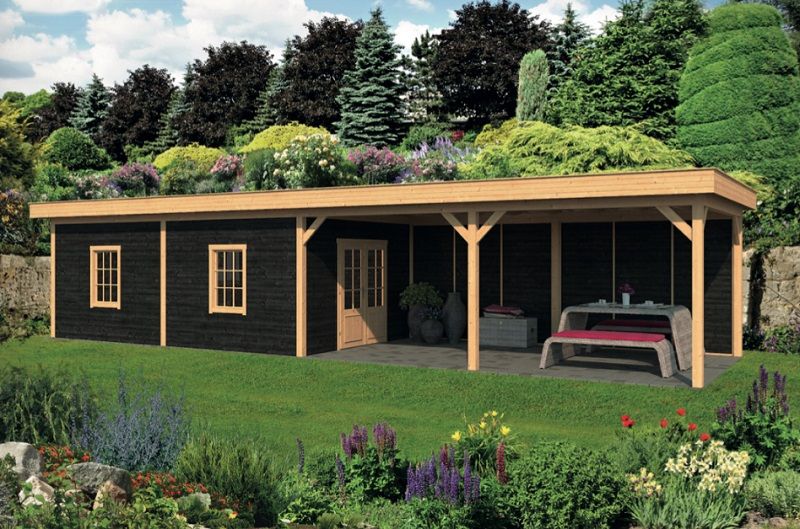 Lariks/Douglas Overkapping Oslo L type 11 blank 903x380 cm Lariks/Douglas Overkapping Oslo L type 11 blank 903x380 cm