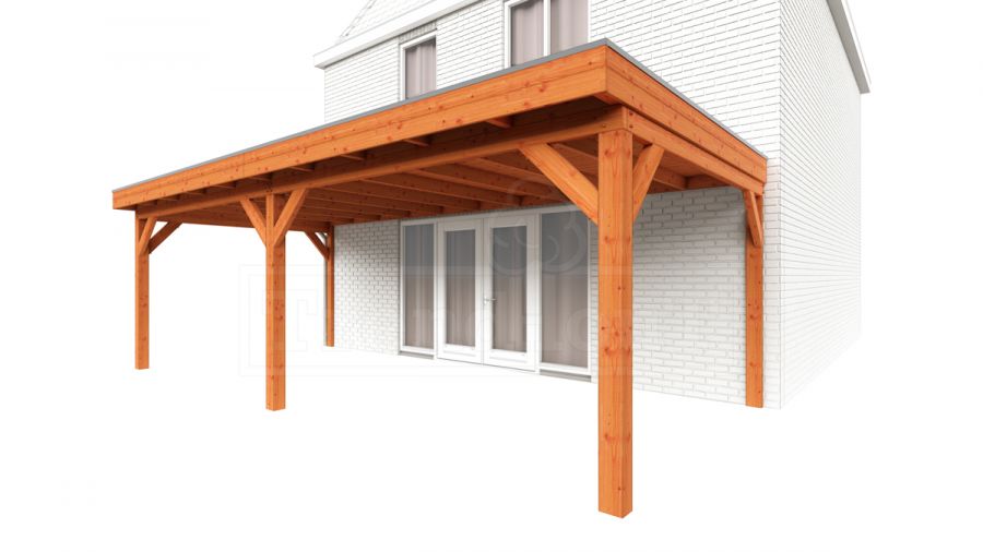 Aanbouwveranda Ancona 730x390 cm - plat dak Aanbouwveranda Ancona 730x390 cm - plat dak