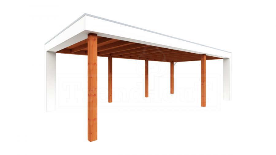 Buitenverblijf Verona 755x400 cm - Plat dak model rechts Buitenverblijf Verona 755x400 cm - Plat dak model rechts