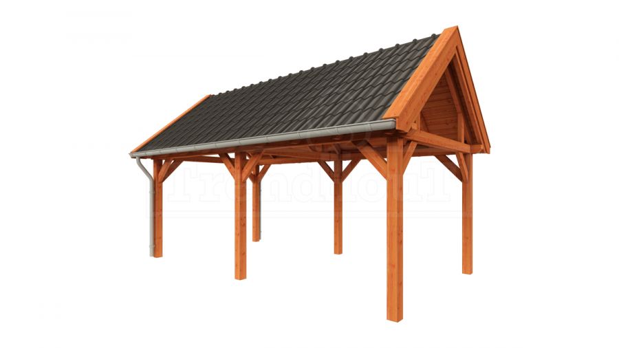 Buitenverblijf zadeldak XL 635x380 cm Buitenverblijf zadeldak XL 635x380 cm