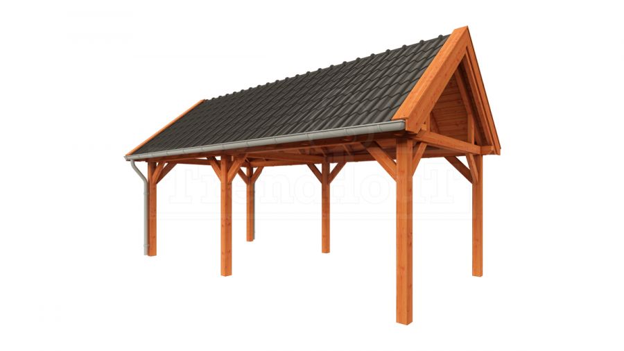 Buitenverblijf zadeldak XL 700x380 cm Buitenverblijf zadeldak XL 700x380 cm