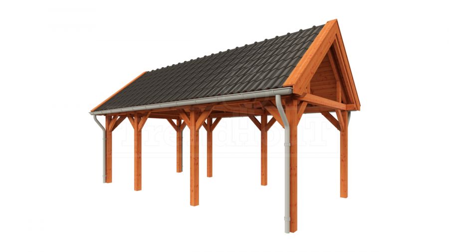 Buitenverblijf zadeldak XL 710x380 cm Buitenverblijf zadeldak XL 710x380 cm