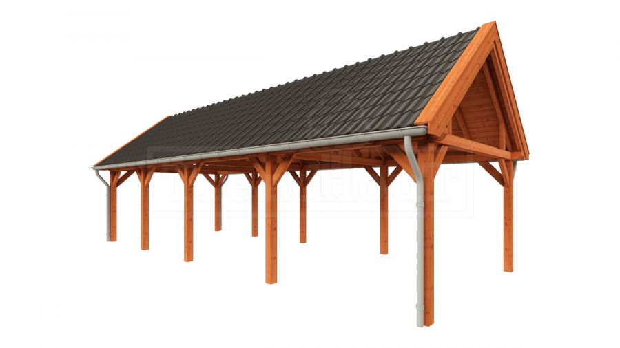 Buitenverblijf zadeldak XL 1110x440 cm Buitenverblijf zadeldak XL 1110x440 cm