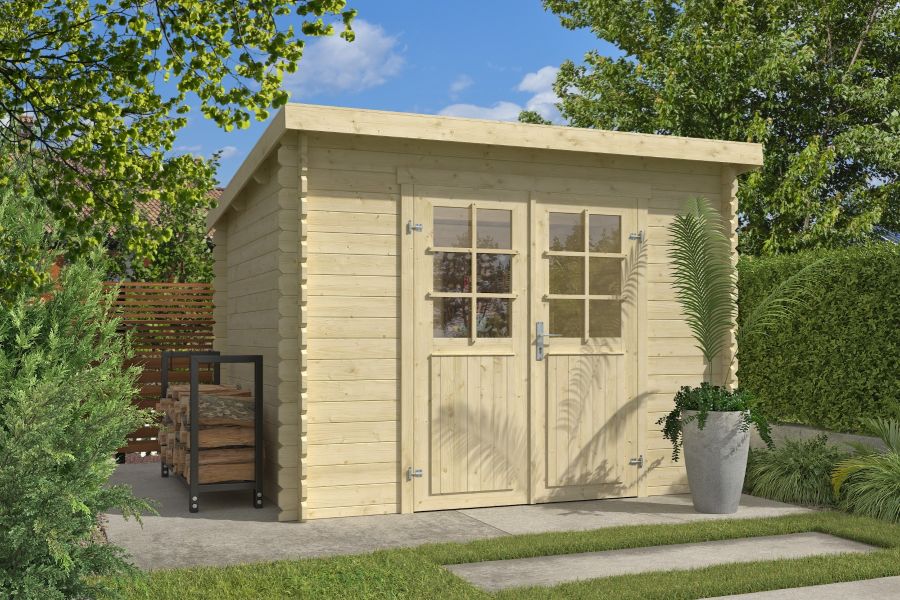 Outdoor Life Nadia Blokhut 295x250 cm 28 mm vuren blank