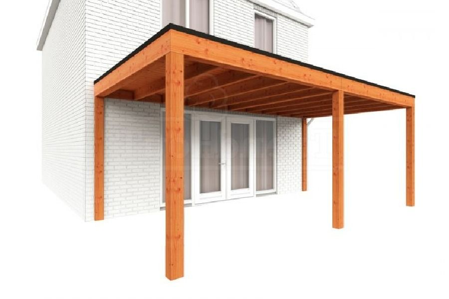 Trendhout Aanbouwveranda Modena 550x365 cm - model rechts Trendhout Aanbouwveranda Modena 550x365 cm - model rechts