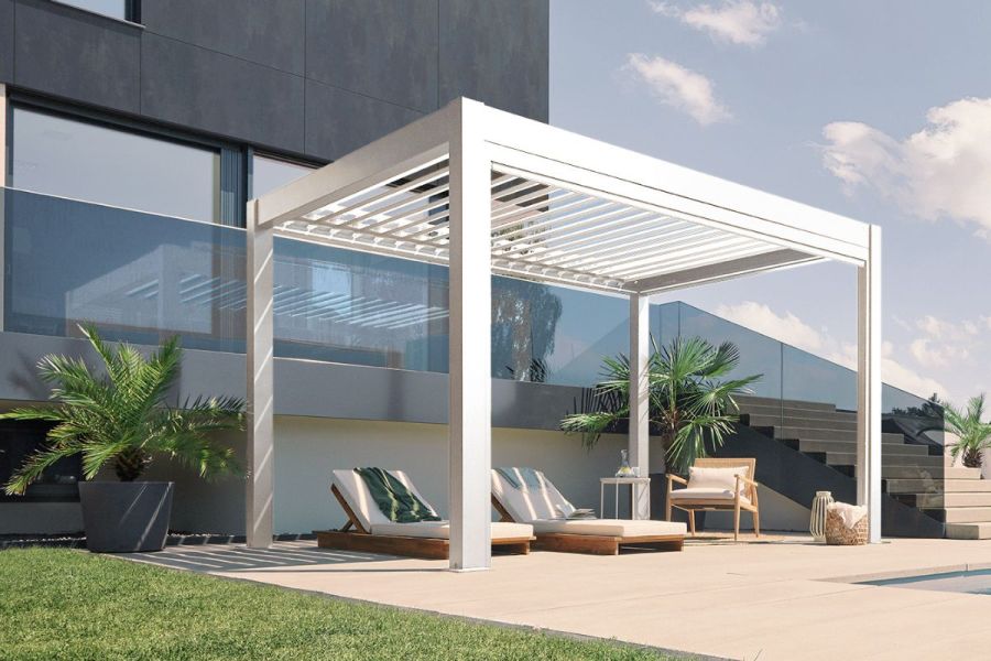 Biohort aluminium Pergola wit 450x300 cm Biohort aluminium Pergola wit 450x300 cm