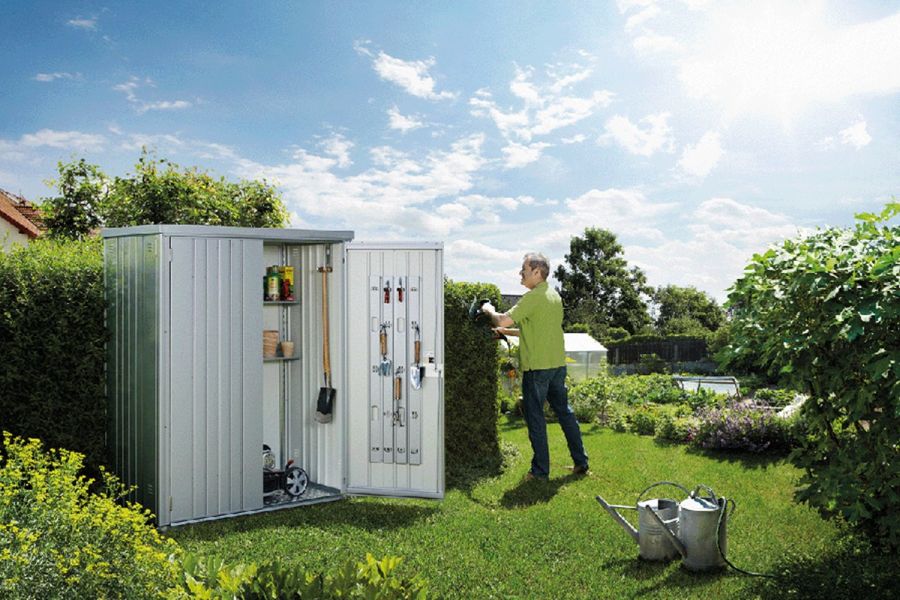 Biohort metalen tuinkast 190 190x83x182,5 cm donkergrijs Biohort metalen tuinkast 190 190x83x182,5 cm donkergrijs