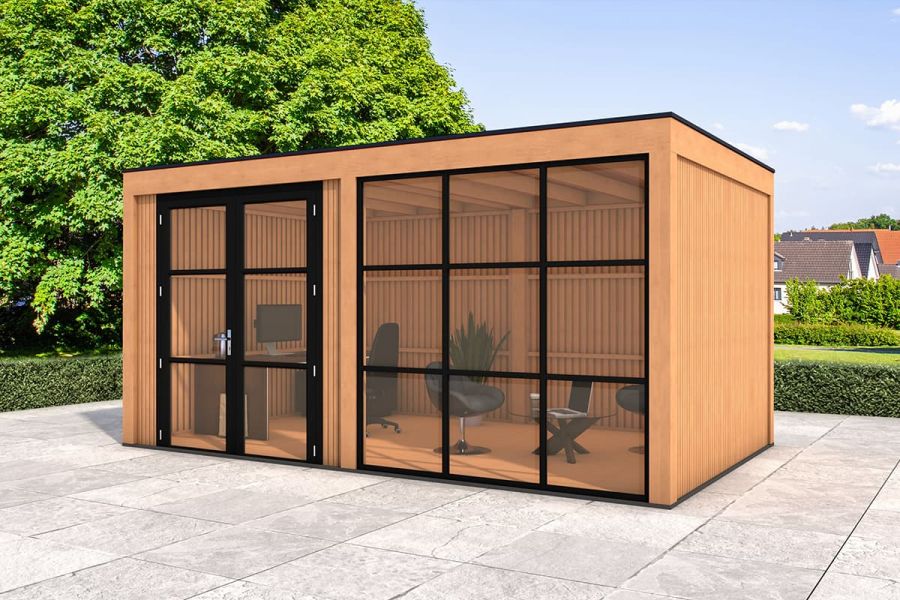 Tuinkamer Bonaire 500x300 cm - incl. isolatie en binnenvloer Tuinkamer Bonaire 500x300 cm - incl. isolatie en binnenvloer