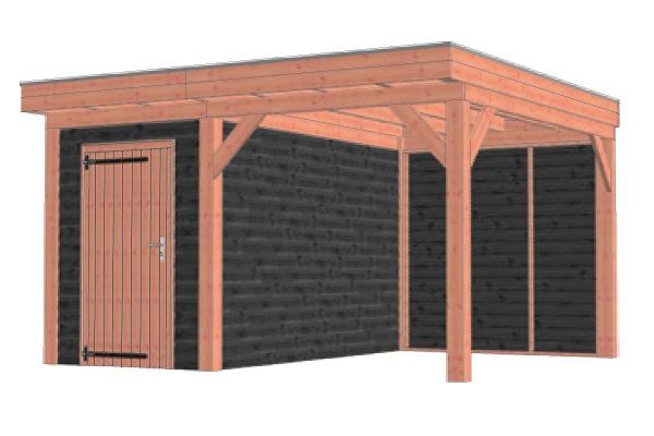 Buitenverblijf Mensa L 440x400 cm - Combinatie 1 Buitenverblijf Mensa L 440x400 cm - Combinatie 1