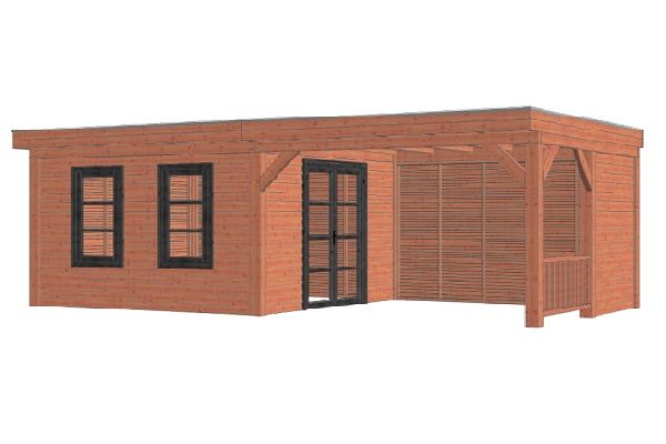 Buitenverblijf Refter XL 730x400 cm - Combinatie 1 Buitenverblijf Refter XL 730x400 cm - Combinatie 1