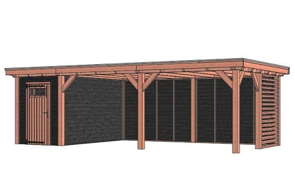 Buitenverblijf Siena 820x415 cm - Combinatie 1 Buitenverblijf Siena 820x415 cm - Combinatie 1