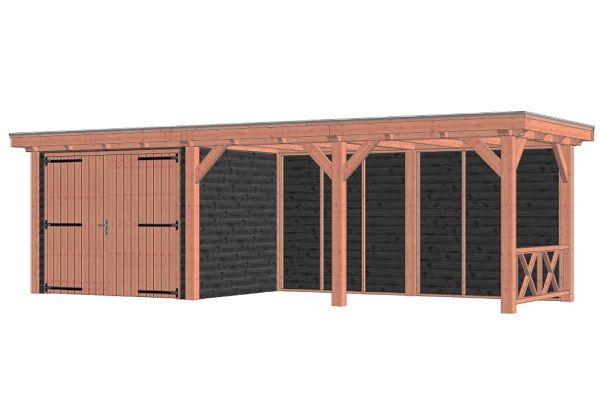 Trendhout Buitenverblijf Siena 825x300 cm - Combinatie 1 Trendhout Buitenverblijf Siena 825x300 cm - Combinatie 1