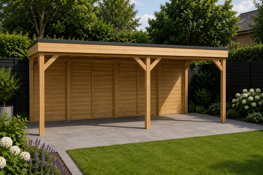 Overkapping Novo 670x300 cm Douglas (incl. EPDM) Overkapping Novo 670x300 cm Douglas (incl. EPDM)