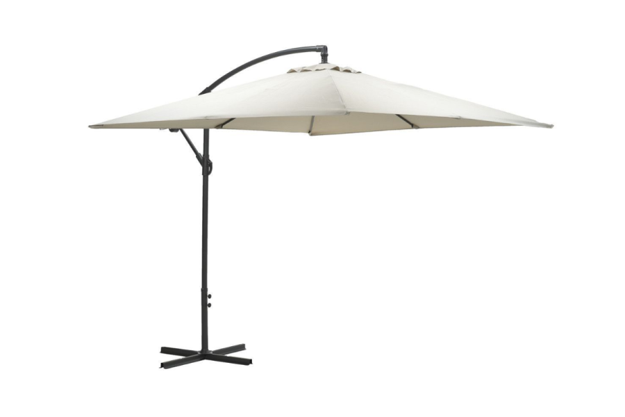 Garden Impressions Corfu parasol - 250x250 cm - carbon black - sand