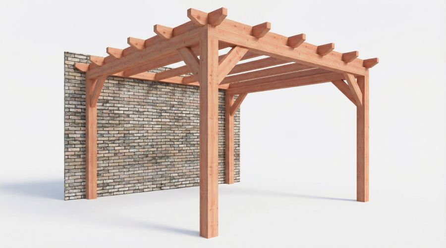 Bouwpakket aanbouwveranda 410,5x390,5 cm fijnbezaagd Douglas Bouwpakket aanbouwveranda 410,5x390,5 cm fijnbezaagd Douglas