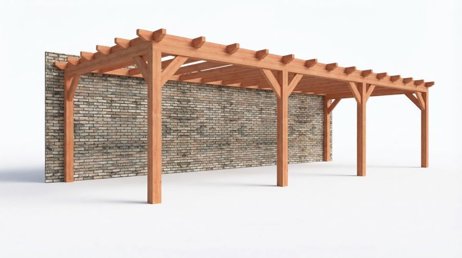 Bouwpakket aanbouwveranda 992,5x390,5 cm rechts fijnbezaagd Douglas Bouwpakket aanbouwveranda 992,5x390,5 cm rechts fijnbezaagd Douglas