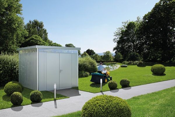 Biohort Metalen tuinhuis Highline H4 275x275x222 cm met dubbele deur Biohort Metalen tuinhuis Highline H4 275x275x222 cm met dubbele deur