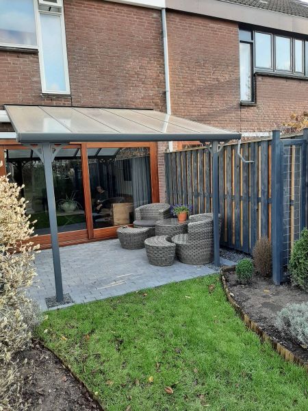 Terrasoverkapping Livingdream 314x305 cm Antraciet - Ridderkerk Terrasoverkapping Livingdream 314x305 cm Antraciet - Ridderkerk