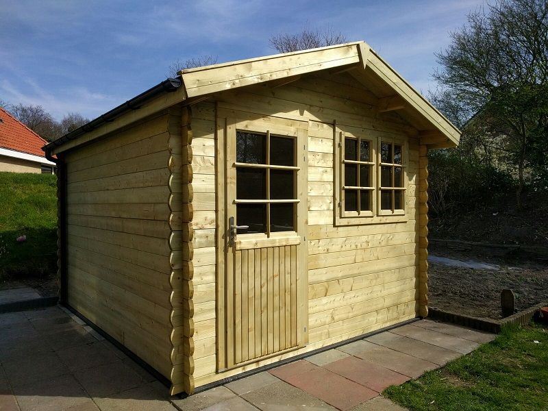 Blokhut Grandcasa Classic A 319x354 cm 33 mm - Ouddorp Blokhut Grandcasa Classic A 319x354 cm 33 mm - Ouddorp