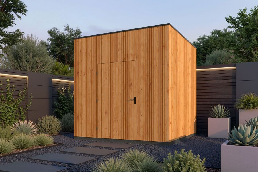 KubeLine tuinhuis 380x280 cm Douglas blank KubeLine tuinhuis 380x280 cm Douglas blank