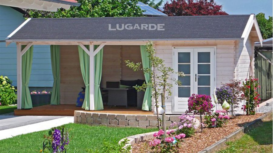 Lugarde B59 Blokhut 700x350 cm 44 mm vurenhout blank Lugarde B59 Blokhut 700x350 cm 44 mm vurenhout blank