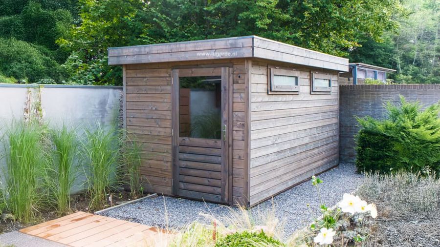 Lugarde PR8 Tuinhuis 420x240 cm 44 mm vurenhout blank