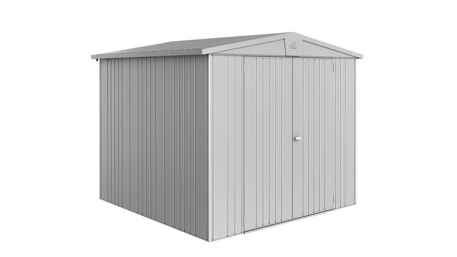 Biohort Europa 4 metalen tuinhuis 244x228x203 cm zilver Biohort Europa 4 metalen tuinhuis 244x228x203 cm zilver