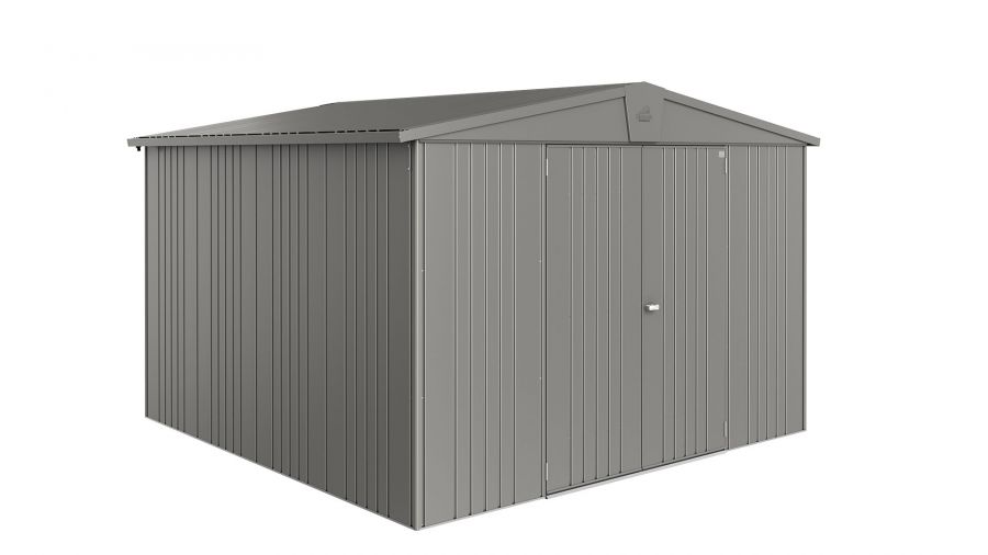 Biohort Europa 7 metalen tuinhuis 316x300x209 cm kwartsgrijs