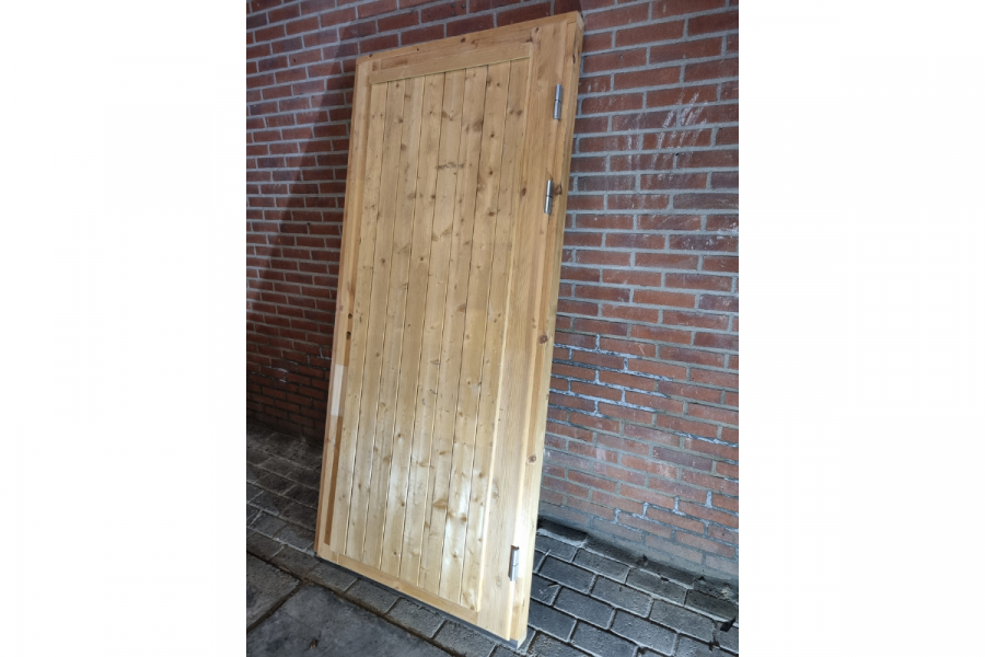 Enkele houten deur blank 89 x 202 cm (bxh) met kozijn 94,5 x 207 cm - SALE25044 Enkele houten deur blank 89 x 202 cm (bxh) met kozijn 94,5 x 207 cm - SALE25044