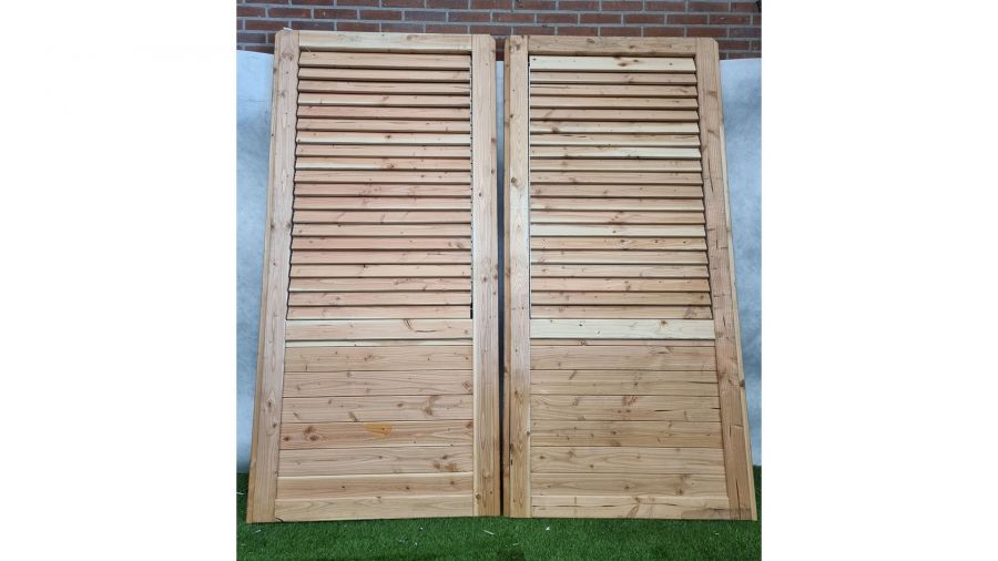 Louvre wand vuren– 223,5x107,5  cm - 2 stuks beschikbaar - SALE25151