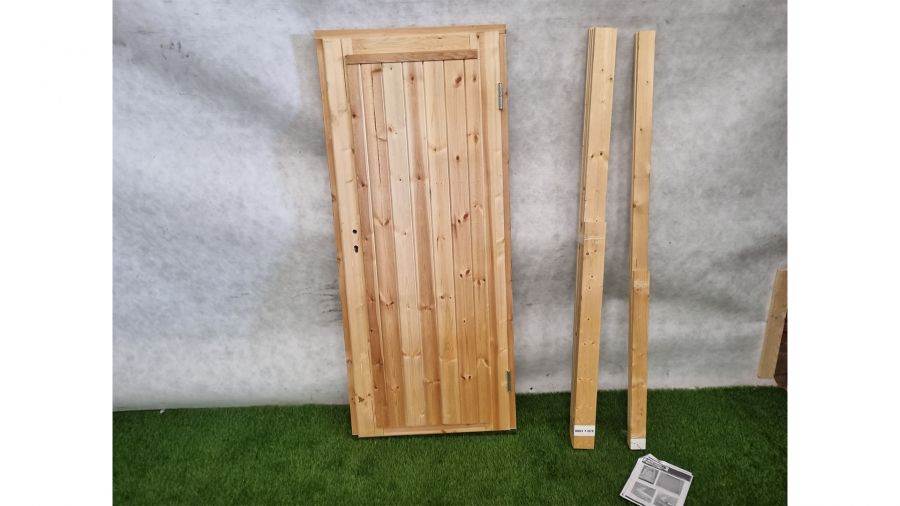 Enkele houten blanke deur – inclusief hangwerk (186 x 79 cm) - SALE25154